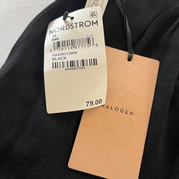 Halogen Dress Pants Womens 20 Black Straight Taylor Fit Mid Rise Pockets - Picture 3 of 8